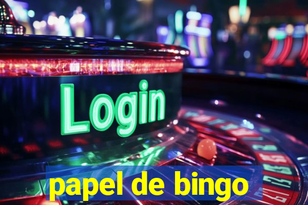 papel de bingo